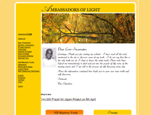 Tablet Screenshot of ambassadorsoflight.net